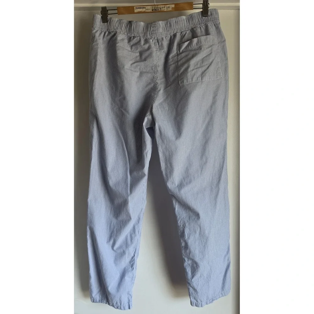 J.Crew Men's Striped Pants Size M Blue White Loungewear